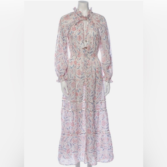 Zimmermann Dresses & Skirts - Zimmermann Multicolor Floral Long Sleeve Dress Size 1